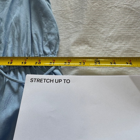 Ever New Melbourne Rahnee Frill Sky Blue Flutter Sleeve Mini Dress SZ 10 - Picture 12 of 13